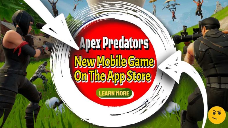 Image text: "Apex Predators - A New Mobile Game in the App Store".